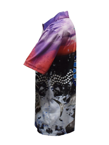 Adult Short Sleeve Fishing Shirt - Mackerel Sky - Design Works Apparel - Create Your Vibe Outdoors sun protection