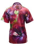 Load image into Gallery viewer, Adult Short Sleeve Gardening Fishing Shirt - Hibiscus - Design Works Apparel - Create Your Vibe Outdoors sun protection