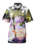 Load image into Gallery viewer, Adult Short Sleeve Gardening Tropical Fishing Shirt - Parrots - Design Works Apparel - Create Your Outdoors sun protection