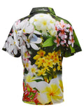 Load image into Gallery viewer, Adult Short Sleeve Gardening Tropical Shirt - Frangipani Plus Size - Design Works Apparel - Create Your Outdoors sun safety