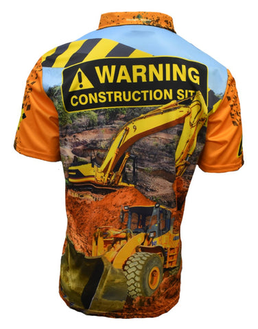 Adult Short Sleeve Sun Shirt - Construction - Design Works Apparel - Create Your Vibe Outdoors sun protection