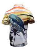 Load image into Gallery viewer, Adult Short Sleeve Tropical Shirts - Big Turtle - Design Works Apparel - Create Your Vibe Outdoors sun protection