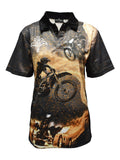 Load image into Gallery viewer, Adult Short Sleeve With Mesh Motorcross Fishing Shirt - Dirt Bikes Plus Size - Design Works Apparel