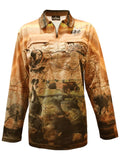 Load image into Gallery viewer, Adult Sun Protective Long Sleeve 2 Zip Pockets - My Country Sunrise - Design Works Apparel