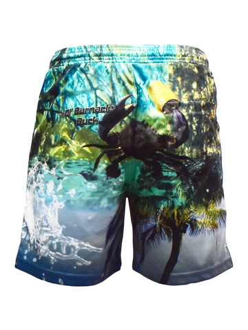Adult Sun Safe Fishing Shorts - Grab Ya Crab - Design Works Apparel - Create Your Vibe Outdoors sun protection