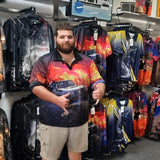 Load image into Gallery viewer, Adult Sun Safe Long Sleeve Shirt - Cane Boar Plus Size - Design Works Apparel - Create Your Vibe Outdoors sun protection