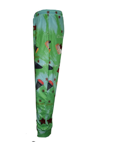 Adult UV Protective Fishing Pants - Bin Chicken Ugly Christmas - Design Works Apparel