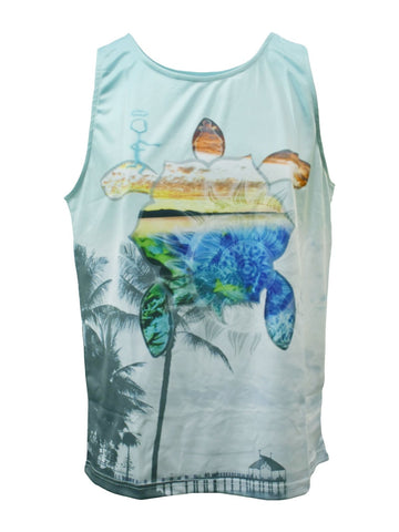 Adult UV Protective Quick Dry Singlets - Sea Dream - Design Works Apparel - Create Your Vibe Outdoors sun protection