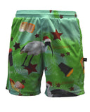 Load image into Gallery viewer, Adult UV Protective Shorts - Bin Chicken Ugly Christmas - Design Works Apparel - Create Your Vibe Outdoors sun protection