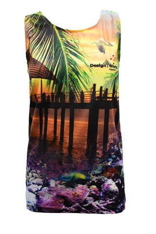 Adult UV Protective Tank Top Singlets - Design Works - Design Works Apparel - Create Your Vibe Outdoors sun protection