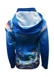 Load image into Gallery viewer, Kids Long Sleeve Fishing Hoodie - Wonky Hole - Design Works Apparel - Create Your Vibe Outdoors sun protection