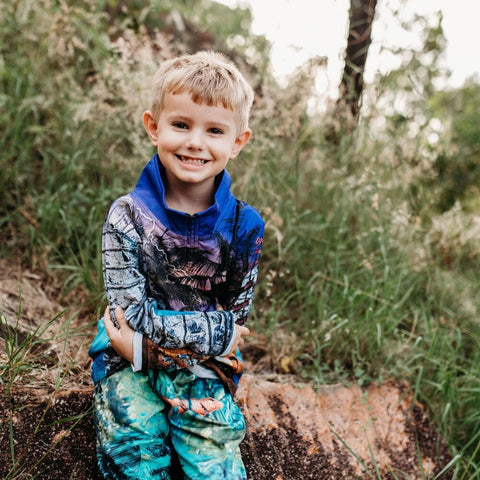 Kids Long Sleeve Fishing Shirt - Cape York, Hit The Tip - Design Works Apparel - Create Your Vibe Outdoors sun protection