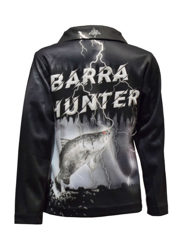 Kids Long Sleeve Fishing Shirts - Barra Hunter - Design Works Apparel - Create Your Vibe Outdoors sun protection