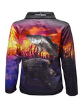 Load image into Gallery viewer, Kids Long Sleeve Fishing Shirts - Cane Boar - Design Works Apparel - Create Your Vibe Outdoors sun protection