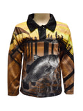 Load image into Gallery viewer, Kids Long Sleeve Fishing Shirts - Fishing Jetty - Design Works Apparel - Create Your Vibe Outdoors sun protection