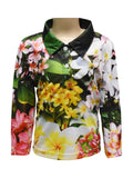 Load image into Gallery viewer, Kids Long Sleeve Fishing Shirts - Frangipani - Design Works Apparel - Create Your Vibe Outdoors sun protection
