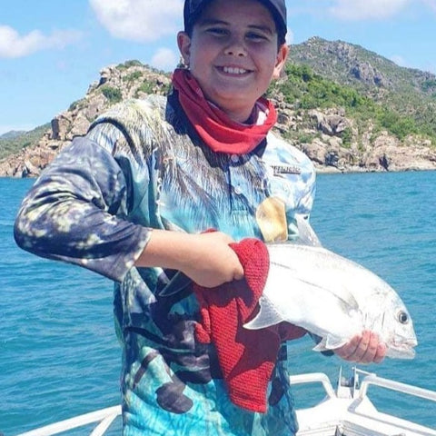 Kids Long Sleeve Fishing Shirts - Grab Ya Crab - Design Works Apparel - Create Your Vibe Outdoors sun protection