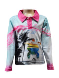 Load image into Gallery viewer, Kids Long Sleeve Fishing Shirts - Pink Jetty - Design Works Apparel - Create Your Vibe Outdoors sun protection