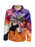 Load image into Gallery viewer, Kids Long Sleeve Sun Safe Shirts - Remembrance Anzac - Design Works Apparel - Create Your Vibe Outdoors sun protection