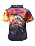 Load image into Gallery viewer, Kids Short Sleeve Fishing Shirts - Cane Boar - Design Works Apparel - Create Your Vibe Outdoors sun protection