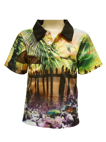 Kids Short Sleeve Fishing Shirts - Design Works - Design Works Apparel - Create Your Vibe Outdoors sun protection