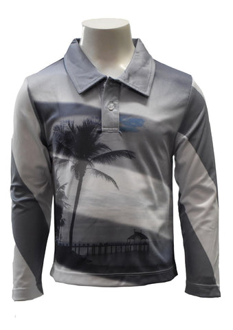 Kids Sun Protective Long Sleeve Shirt - Orca - Design Works Apparel - Create Your Vibe Outdoors sun protection