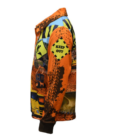 Kids Sun Shirts Long Sleeve - Construction - Design Works Apparel - Create Your Vibe Outdoors sun protection