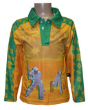 Load image into Gallery viewer, Kids UV Protective Cricket Shirt - Aussie - Design Works Apparel - Create Your Vibe Outdoors sun protection