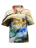 Load image into Gallery viewer, Kids UV Protective Fishing Shirt - Big Turtle - Design Works Apparel - Create Your Vibe Outdoors sun protection