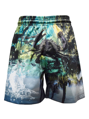 Kids UV Protective Fishing Shorts - Grab Ya Crab - Design Works Apparel - Create Your Vibe Outdoors sun protection
