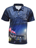 Load image into Gallery viewer, Night Jetty Adult Short Sleeve UV Protective Kayaking Camping Fishing Shirts - Design Works Apparel - Create Your Vibe Outdoors sun protection