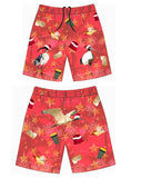 Load image into Gallery viewer, Red Bin Chicken Sun Safe Ugly Christmas Shorts - Design Works Apparel - Create Your Vibe Outdoors sun protection