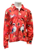 Load image into Gallery viewer, Red Kids Long Sleeve Sun Shirt - Bin Chicken Ugly Christmas - Design Works Apparel