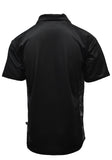 Load image into Gallery viewer, Sports Black Adult Short Sleeve UV Protective Golf Plain Fishing Shirt - Design Works Apparel