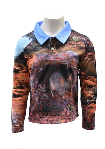 Sun Protective Fun Kids Shirt - Bilby - Design Works Apparel - Create Your Vibe Outdoors sun protection
