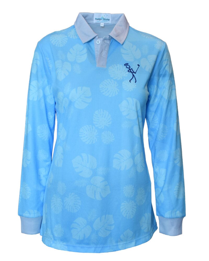 Sun Protective Long Sleeve Ladies Golf Shirts Tropical Golfer