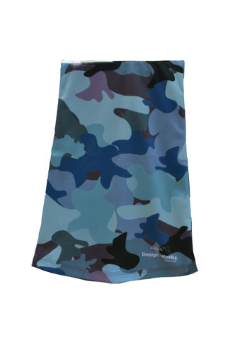 Sun Protective Outdoor Mask - Aqua Camo - Design Works Apparel - Create Your Vibe Outdoors sun protection