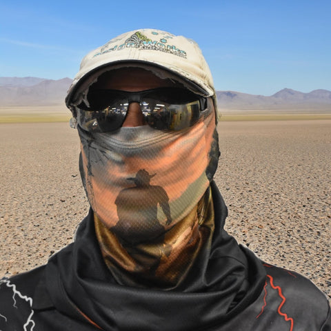 Sun Protective Outdoor Neck Scarf/ Face Mask - Cowboy - Design Works Apparel - Create Your Vibe Outdoors sun protection