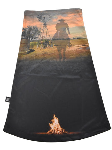 Sun Protective Outdoor Neck Scarf/ Face Mask - Cowboy - Design Works Apparel - Create Your Vibe Outdoors sun protection