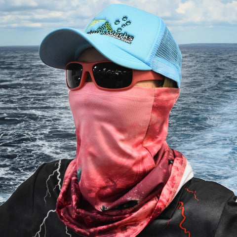 Sun Protective Outdoor Neck Scarf/ Face Mask - Mermaids - Design Works Apparel - Create Your Vibe Outdoors sun protection