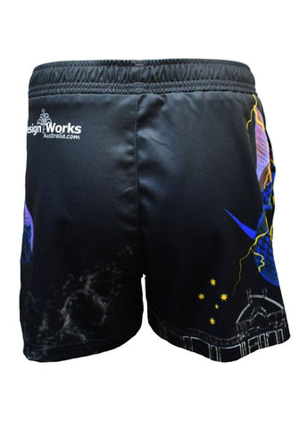 Sun Safe Footy Shorts - The Game - Design Works Apparel - Create Your Vibe Outdoors sun protection