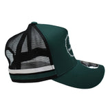Load image into Gallery viewer, Trucker Hat - Forest Green/Black/White - Design Works Apparel - Create Your Vibe Outdoors sun protection