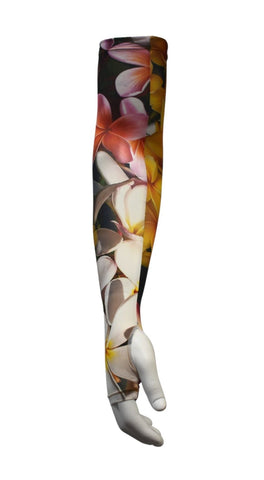 UV Protective Arm Sleeves - Frangipani - Design Works Apparel - Create Your Vibe Outdoors sun protection