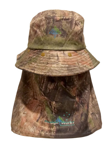 UV Protective Bucket Hat 360 Degree - Camo - Design Works Apparel - Create Your Vibe Outdoors sun protection