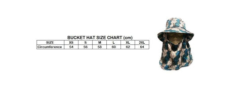 UV Protective Bucket Hat and Multi Scarf Set - Sugar Cane - Design Works Apparel - Create Your Vibe Outdoors sun protection