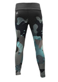 Load image into Gallery viewer, UV Protective Full Length Leggings Tights Skins - Aqua Camo - Design Works Apparel - Create Your Vibe Outdoors sun protection