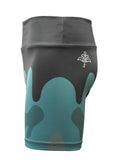 Load image into Gallery viewer, UV Protective Short Leggings/ Bike Shorts/ Skins - Aqua Camo - Design Works Apparel