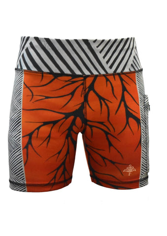 UV Protective Short Leggings/ Bike Shorts/ Skins - Channel Country - Design Works Apparel